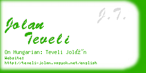 jolan teveli business card